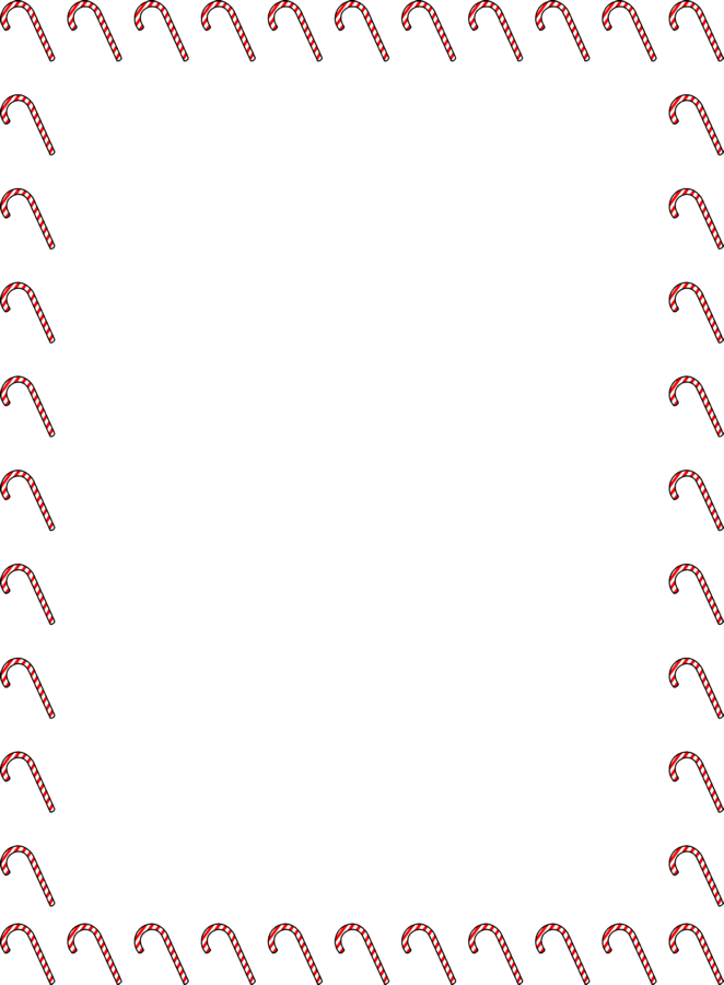 Candy Canes Full page border of candy cane design