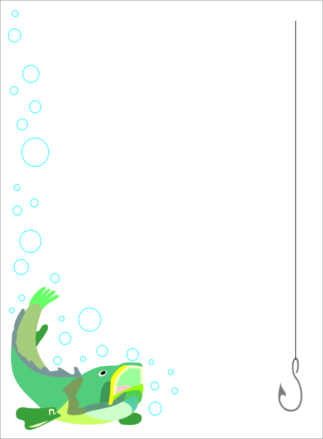 free fish border clipart - photo #9