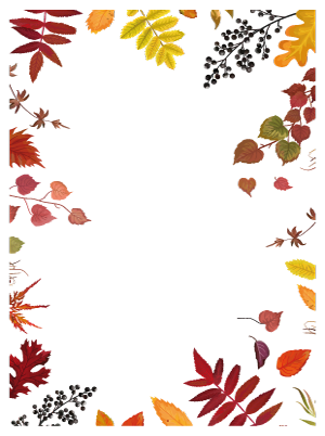 fall borders free printable