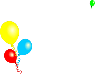 Balloons Border