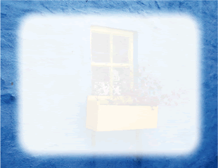 Blue Wall with Window Border