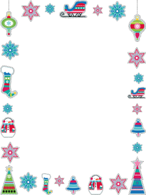 Free Printable Borders - Holiday Borders