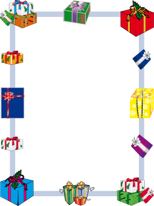 Christmas Presents Christmas Border