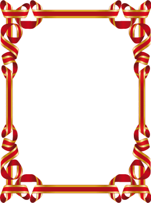 Christmas Ribbon Border