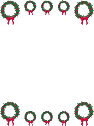 Christmas Wreath Christmas Border