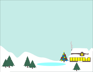 Christmas Scene Border