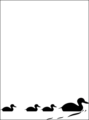 microsoft word free duck themed page border