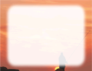 Fishing at Sunset Border