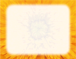 Flower with Yellow Petals Border