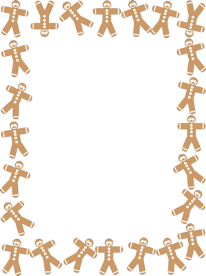 Gingerbread Men Border