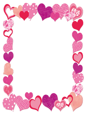 Free Printable Borders - Valentine's Day Borders