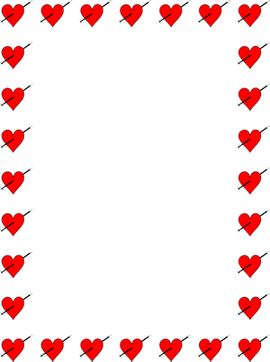 Hearts and Arrows Border