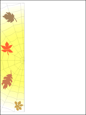 Leaves and Web Border