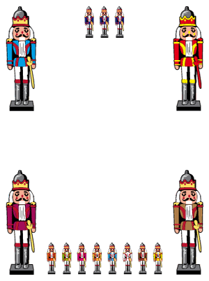 Nutcracker Christmas Border