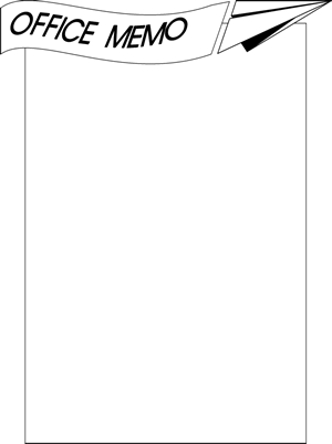Office Memo Border