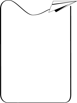 Paper Airplane Border