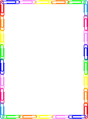 Paperclips Border