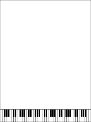 Piano Keys Border