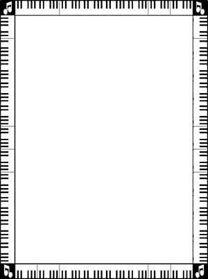 Piano Keys #2 Border