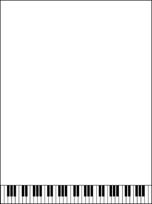 Piano Keys Border