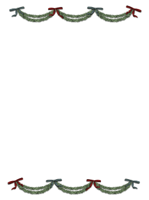 Pine Swags Christmas Border