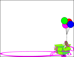 Puppy in a Box Border