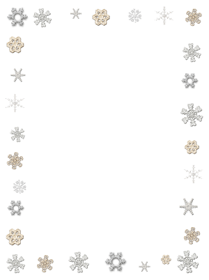 Snowflakes Christmas Border