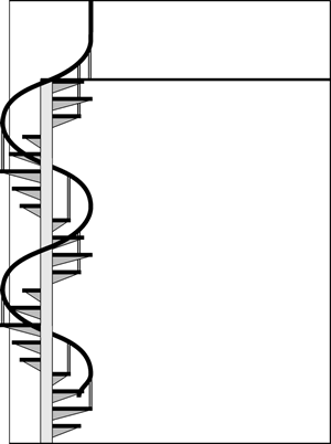 Spiral Stairs Border